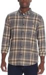 Weatherproof Vintage Men’s Flannel Shirt, Regular Fit Cotton Plaid, Classic Collared Neck Long Sleeve Flannel Shirt for Men, Mojave Desert Small