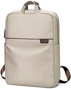 GOLF SUPAGS Sac à Dos Femme,Sac à Dos pour Ordinateur Portable 17 Pouces, Sac Femme PC Portable pour Affaire Travail Collège Voyage, Sac École Léger, Abricot