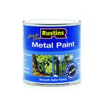 RUSTINS MPBK250 250ml Quick Dry Metal Paint - Black