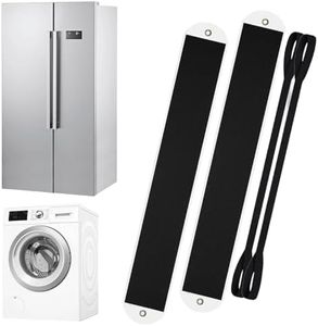 Appliance Furniture Sliders for Heavy Duty Carpet/Hardwood - 660lb Capacity 2-Pack, Thick Non-Scratch Moving Pads for Refrigerators, Safes - Reusable Appliance Mover with Pull Straps (5ft)