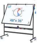 Large Rolling White Board, 48x36 in