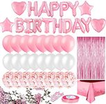 MOVINPE Pink Birthday Balloon Decor