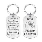 Friend Gifts for Women, Best Female Friendship Keychain, Personalized Birthday Present for Bff