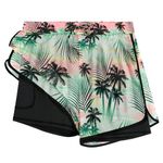 APTRO Women Swim Shorts Board Shorts with Liner Beach Surf Floral Summer Gym Shorts Mesh Palm W79 M