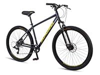 Schwinn Fleet Mens Mountain Bike, 27.5-Inch Tyres, 17-inch Lightweight Alloy Frame, Front Suspension, 9 Speed, Disc Brakes, Matte Navy