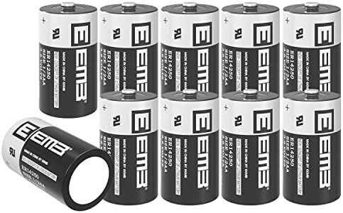 EEMB 10pcs ER14250 1/2AA 3.6V Batteria al litio Li-SOCL₂Non ricaricabile XL-050F SB-AA02 LS14250 TL-5902 TL-2150 per collare Dogwatch/Monitor di movimento sicurezza domestica allarme