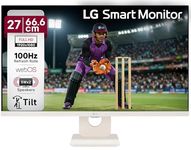 LG 27U511SA 68.58 cm (27 Inch) Full HD (1920x1080) IPS Smart Monitor with webOS, 100Hz, Wi-Fi, Bluetooth, Miracast, AirPlay2, Speakers, HDMI, USB-A, Slim Stand, 3-Side Virtually Borderless, (Black)
