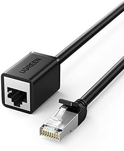 UGREEN Cat 6 Ethernet Extension Cable Cat6 Extender Gigabit POE 26AWG Wire RJ45 Network Patch Cord Male to Female 8P8C Connector Up to 1000Mbps for Router Modem Smart TV PC Computer Laptop 1M