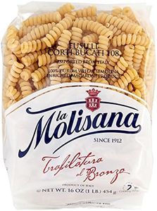 LA MOLISANA PASTA 100% SEMOLINA #108 FUSILLI CORTI BUCATI, 3-16 OZ BAGS