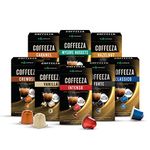 COFFEEZA Value Pack Of 80 Coffee Capsules - Aluminium Coffee Pods | Box Of 8 (80 Capsules) - 0.97 Pounds