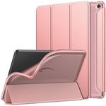 MoKo Case Fits All-new Amazon Fire HD 10 Tablet(13th Generation, 2023 Release)10.1",Soft TPU Frosted Colored Back Cover for Fire Tablet 10 2023 Multi-Angle Slim Smart Shell, Auto Wake/Sleep, Rose Gold