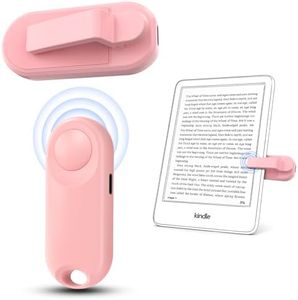 Oresoc RF Remote Control Page Turner for Kindle Paperwhite,Kindle Accessories Remote Photo and Video for E-Book iPhone iPad Android Tablets Reading Novels Comics (Pink)