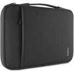 Belkin Slim Protective Sleeve with Carry Handle and Zipped Storage for Chromebooks, Netbooks and Laptops Upto 13 inch - Black