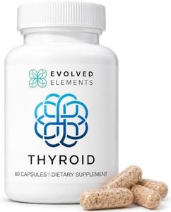 Evolved Elements Thyroid – Raw Grass-Fed Desiccated – New Zealand Sourced - Energy & Metabolism Support – Non-GMO, 60 Capsules