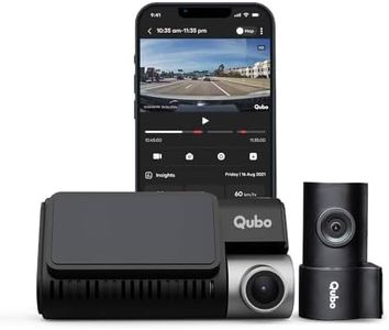 Qubo Car Dash Cam Pro 3K by Hero Group, HDR Dual Channel, Made in India, Sony STARVIS IMX335 Sensor, 3K 5MP Front QHD 2MP Rear FHD, 140° View, 3.2" LCD Display, GPS Log, Supports Up to 1 TB SD Card