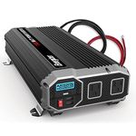 Energizer 1100 Watts Power Inverter Modified Sine Wave Car Inverter, 12V to 110 Volts, Two AC Outlets, Two USB Ports (2.4 Amp) and Battery Cables Included – ETL Approved Under UL STD 458