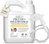 Poultry Spray by Premo Guard – 128 oz – Treat Mites, Fleas, Flies, and Lice – Effective Plant Based – Chicken, Turkey, Waterfowl, and Birds – Best Natural Protection for Control & Prevention