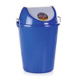 Aristo Swing Lid Garbage Waste Dustbin 32 Litre (Blue), (38(D) x 53.6 CM), Plastic