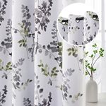 H.VERSAILTEX Blackout Curtains Thermal Insulated Window Treatment Panels Room Darkening Curtain Drapes for Living Room Grommet Bedroom Draperies, 2 Panels, 52 x 84 Inch, Grey and Sage