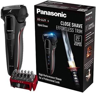 Panasonic ES-LL21 Hybrid Wet & Dry Electric 3-Blade Shaver with Trim Attachment