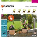 GARDENA Starter Set Pots S: The practical Micro-Drip-System Starter Set 5 potted plants, wasserparende Automatic irrigation (13000-20)