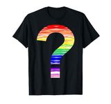 Punctuation ? Question Mark Ask a Question Knowledge Rainbow T-Shirt