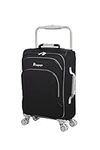 it luggage World's Lightest New York Softside 8 Wheel Spinner, Black, Carry-On 22-Inch