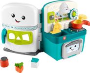 Fisher-Price Baby & Toddler Toy Laugh & Learn Learning Kitchen Playset with Music Lights & 5 Play Pieces for Kids Ages 6+ Months