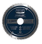 Century Drill & Tool 08236 Cenalloy All Hard Steel Plywood Circular Saw Blade, 3-3/8" by 80T