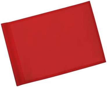 KINGTOP Golf Flag 20x14 Inch - Plain Red, 420D Nylon, Tube Inserted - Standard Putting Green Flags for Backyard Practice, Golf Courses, Country Club, 1-Pack