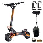 5600w Electric Scooter for Adults Dual Motors,EFGBIKE Off-Road E-Scooter Up to 50 mph 60V 28AH up Foldable with 11 Inch Vacuum Tires and Detachable Seat,UL Certificated