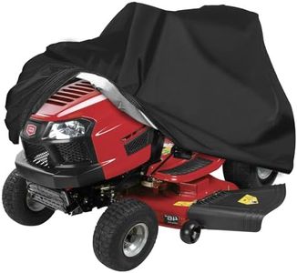 KISEER Outdoors Lawn Mower Cover Waterproof Heavy Duty 210D Polyester Oxford UV Protection Lawn Tractor Cover Fits Decks Up to 54" with Drawstring and Storage Bag