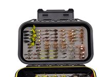 Fishing On The Fly | 124 Premium Hand-Tied Dry Flies, Nymphs, Streamers, Terrestrials | Essential Trout Fly Starter Kit