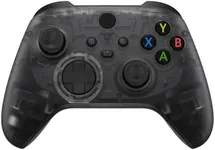 eXtremeRate Replacement Faceplate for Xbox Series X & S Controller - Personalize Your Control - Clear Black Front Housing Shell for Xbox Core Wireless Controller [Controller NOT Included]
