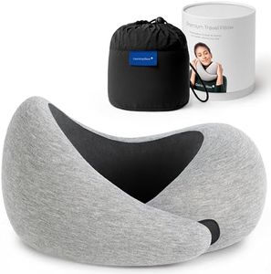 Ostrichpillow Go Neck Pillow - Reisekissen mit Memory Foam, 360º Ergonomisches Design, Asymmetrische Seiten, Reisetasche Inklusive, Waschbarer Modal-Bezug