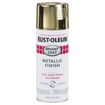 Rust-Oleum 7710830 Stops Rust Bright Coat Metallic Spray Paint, 11 Ounce (Pack of 1), Gold