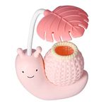 Hilitand LED Desk Lamp with Pen Holder Cartoon Holder Table Lamp Multiple Function USB Charging Cute Desk Light for Students Kids (Pink), Desk Lamp