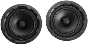 Diinpaul in Ceiling Speakers 8 Inch, Ceiling and in Wall Speakers with Magnetic Cover and Low Profile Design, Ideal for Kitchen, Bedroom, Living Room or Outdoor Covered Porch, Pair