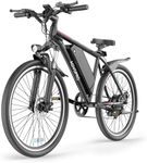 BK90 Electric Bike for Adults 26 Inch, Urban Electric Bicycle with 48V 9Ah Removable Battery & 250 Powerful Motor, 5 Pedal Assist Levels and Front Suspension E Bike for Men Women Commuter