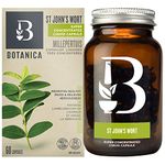 Botanica St John’s Wort Liquid Capsules, 60 Count – Relieves Restlessness, Nervousness and Promotes a Healthy Mood Balance – Whole Herb Formula, Vegan and Gluten Free (60 Servings)