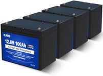 48V 100Ah Lithium Battery, 5.12 KWH LiFeO4 Battery Mini Size with Built-in 100A BMS,15000+ Lithium Deep Cycle Golf Cart Battery 48V, Perfect for Golf Cart, RV, Trolling Motor,Camping,Kayak Cart