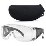 Shooting Glasses Over Eyeglasses with Case, LaneTop AntiFog Safety Goggles OTG