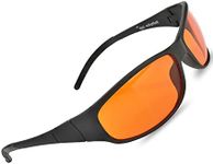 Blue Blocking Amber Glasses for Sleep - BioRhythm Safe(TM) - Nighttime Eyewear - Special Orange Tinted Glasses Help You Sleep and Relax Your Eyes