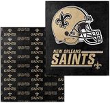 Northwest NFL Double Sided Blanket - 100% Soft Polyester - Double Sided - Embrace NFL Spirit and Stay Warm on Game Days (New Orleans Saints - Black)