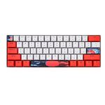 surmen GT61 60% Mechanical Gaming Keyboard 60 Percent RGB Backlit Hot-Swappable Wireless/Wired Compact Mini Keyboard Bluetooth 5.0 Keyboard Programmable/N-Key Rollover (Gateron Red Switch, Sun)