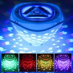 Floating Pool Light, Inground Pool Light Waterproof 4 Color Changing Night Light, Floating Pond Light for Tub, Pool, Garden, Backyard, Pond, Party Decor, Outdoor and Indoor, 1 Pack