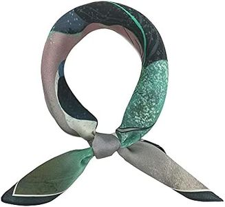 100% Mulberry Silk Scarfs for Women - Lightweight Square Satin Head Scarf - Small Silk Hair Scarf with Gift Packed 21" x 21"