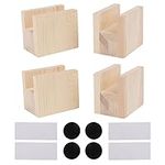 Wood Color Groove Cube Storage Furn