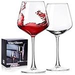 PARACITY Wine Glasses Set of 2, Hand Blown Crystal White and Red Wine Glasses, Burgundy Wine Glass for Red and White Wine, Christmas Gifts, 16oz Red Wine Glasses for Women, Men, Wedding and Birthday