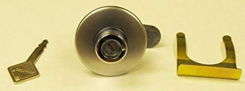 Adrian Steel 28333-0, Push Button Lock Cylinder Assembly & Key for Toolboxes